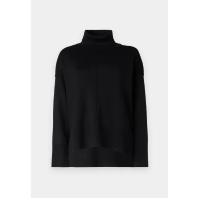 Afbeelding van Vila Trui Viostria Rollneck L/s Knit Top noos 14096999 Black Beauty Dames Maat XS