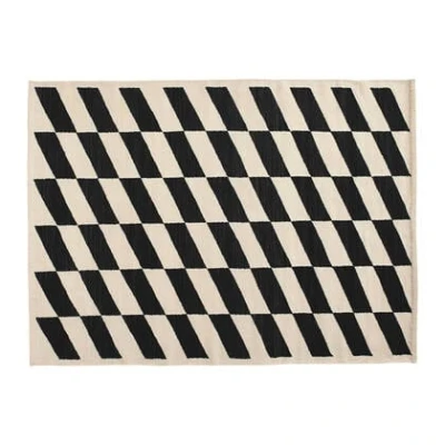 Afbeelding van HAY Shift Kelim Vloerkleed 140 x 200 Zwart