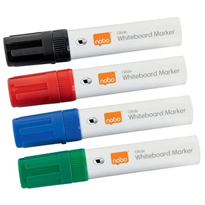 Image de Marqueur Jumbo Pointe biseautée Lot de 4 assortis Nobo