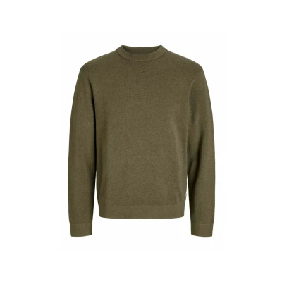 Afbeelding van Jack &amp; Jones Trui Jprblamilano Stitch Knit Crew Neck 12259666 Stone Gray/ Melange Mannen Maat XXL