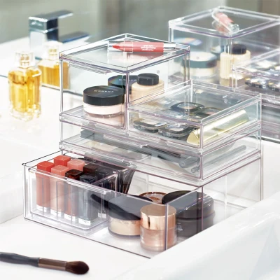 Afbeelding van The Home Edit opberglade stapelbaar Vanity Large hoog