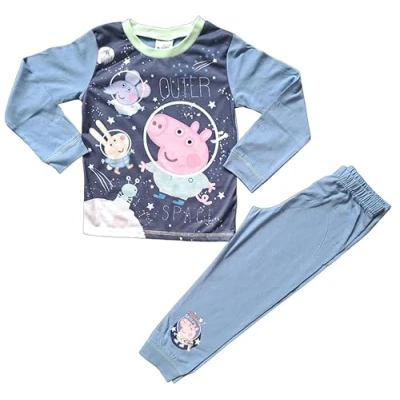 Afbeelding van George van Peppa Pig pyjama blauw Big Outer Space pyama maat 86/92