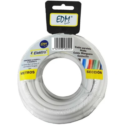 Afbeelding van Kabel EDM 2 x 1 mm 10 m Wit