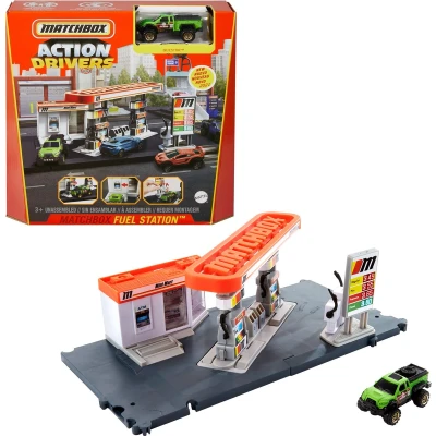 Afbeelding van Matchbox Action Drivers Benzinestation Speelset