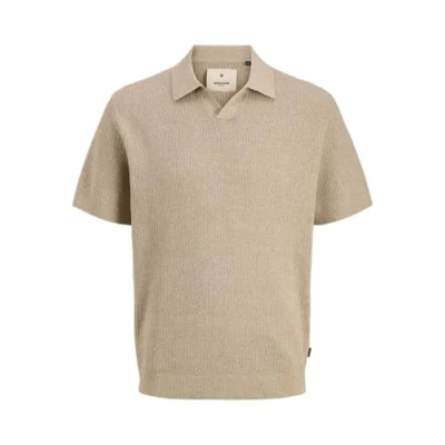 Image de JACK &amp; JONES Jprbluwilbert Knit Split Neck, beige, S
