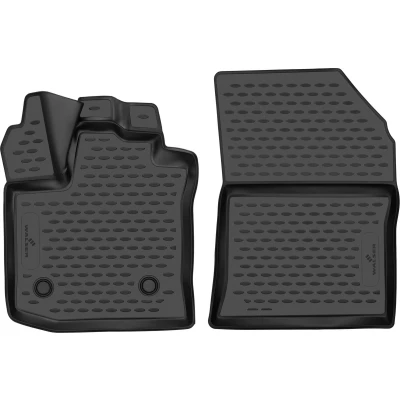 Afbeelding van WALSER XTR 75310 Vloermatset Waterdicht Rubber Voor Zwart Op maat gemaakt