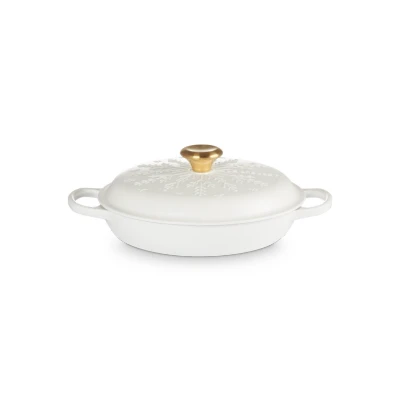 Afbeelding van Le Creuset Braadpan Campagnard Sneeuw Relief