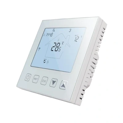 Afbeelding van KETOTEK Smart thermostaat WiFi voor elektrische vloerverwarming 16A met sonde, programmeerbare kamerthermostaat compatibel Alexa/Google Home/Tuya Spraak en APP bediening WLAN