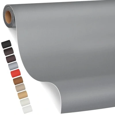 Afbeelding van FBKOQKU Kunstlederen patches voor bank, autostoel, meubels, jassen, donkergrijs, 80 x 200 cm