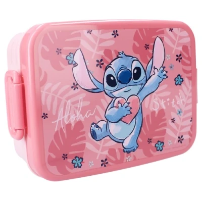 Afbeelding van Meisjes Levering Week 19! Stitch Lunchbox Bon Appetit! Roze/Paars