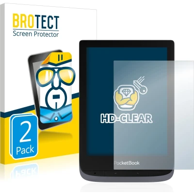 Afbeelding van BROTECT Screenprotector voor PocketBook Touch HD 3 Folie Beschermfolie transparant (2 Stuks)