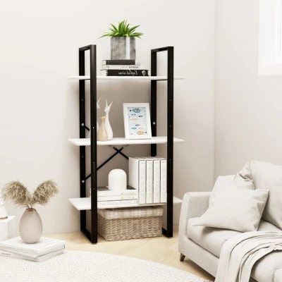 Afbeelding van Opbergrek 60x30x105 cm massief grenenhout wit