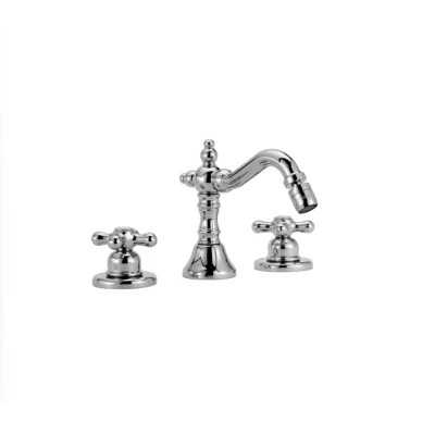 Afbeelding van Huber Croisette 3 gats Bidetmengkraan Chroom CS00122021