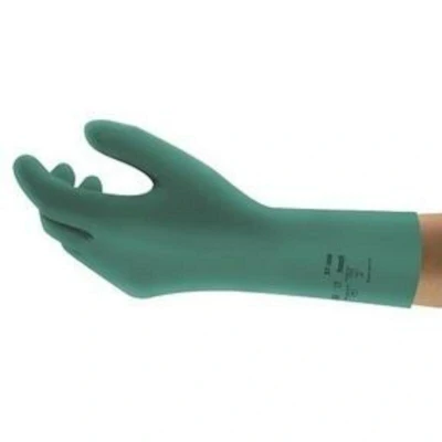 Image de ANSELL 37 300 ALPHATEC paire de gants verts en nitrile 37300100