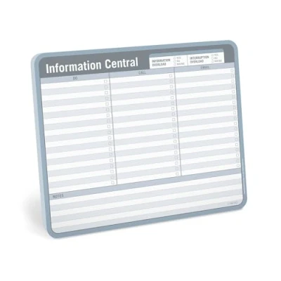Afbeelding van Knock Information Central papieren muismat, to do lijst, afneembare centrale info (blauw/grijs, afneembaar, 24,1 x 20,3 cm)
