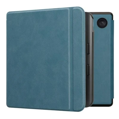 Afbeelding van kwmobile E reader hoesje geschikt voor Kobo Libra Colour hoes flip case met magnetische sluiting Ereader cover in petrol