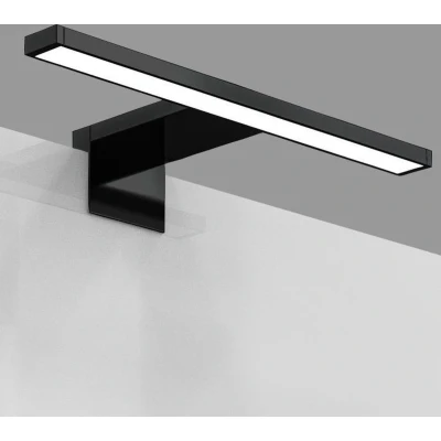 Afbeelding van B.K.Licht LED Spiegellamp zwart badkamerlamp spiegelverlichting l:30cm IP44 4.000K 780 Lumen 5W