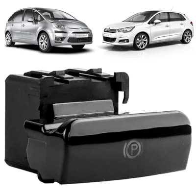 Afbeelding van Handremknop voor Citroen C4, C4 Picasso 1, Grand 1 en DS4 (2006 2019) elektrische bediening parkeerremknop