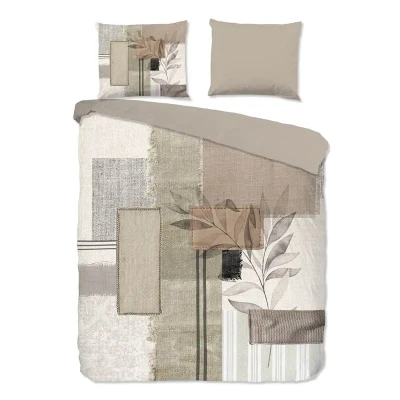 Afbeelding van Pure Dekbedovertrek &quot;Abstrakt/ warm&quot; Zand (200x200/220 cm) Microfiber