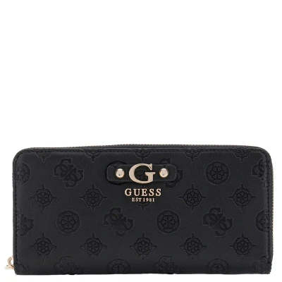 Afbeelding van Guess Gerty Large ZIP Around Portemonnee, Dames, Maat: One Size, Black