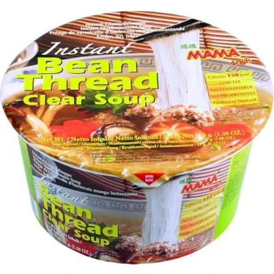 Image de MAMA Pâtes en verre instantanées Soupe claire de nouilles type oriental Cuisine thaïlandaise authentique 6 x 45 g