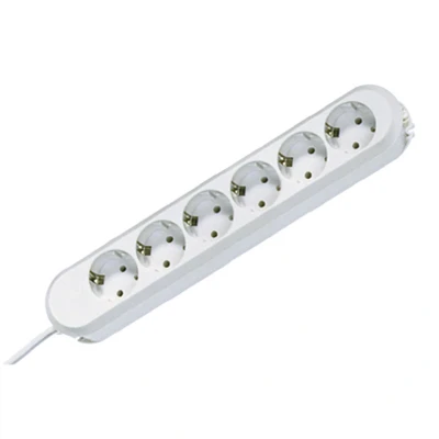 Afbeelding van Bachmann Smart 6x230V 5M Kabel Met RA Stekker Wit 381.249K E3MK9