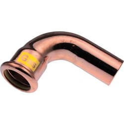 Afbeelding van VSH XPress koperen perskoppeling bocht 90 graden 15 (gas) mof x