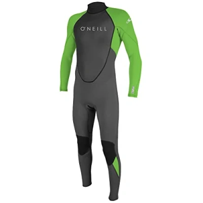Afbeelding van O&#039;Neill Wetsuits Reactor 2 3/2 ritssluiting op de rug voor heren, Graph/Dayglo MT
