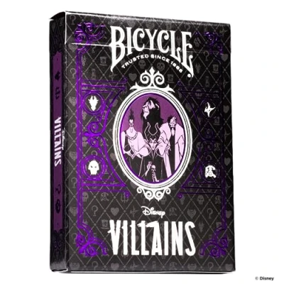 Image de Jeu d’ambiance Bicycle Disney Villains Vert et Violet