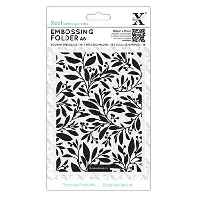 Afbeelding van XCUT Feestelijke bloemenreliëfmap, meerkleurig, één maat