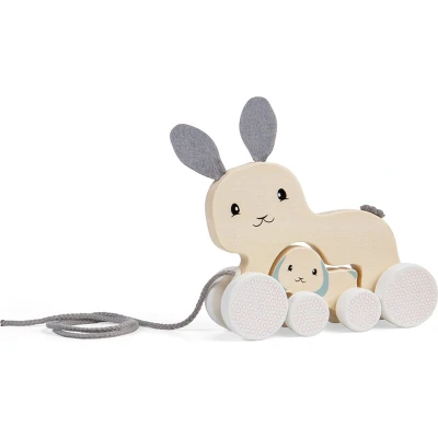 Afbeelding van Bigjigs Bunny &amp; Baby Pull Along FSC 100%