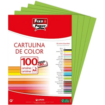 Afbeelding van Fixo Paper 1110427 karton, A4, 180 g, limoen