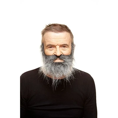 Afbeelding van Valse baard My Other Me Grijs Snor