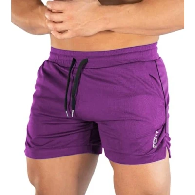 Afbeelding van Superora Ademende sportbroek met zakken voor heren, sportschool, training in de open lucht, Paars.