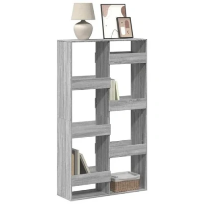 Afbeelding van vidaXL Boekenkast 100x33x175 cm bewerkt hout grijs sonoma eikenkleurig