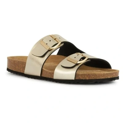 Afbeelding van Geox D Brionia 36 Muiltjes, Dames, Maat: 37, Oro Kunststof
