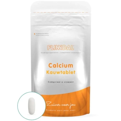 Afbeelding van Calcium 90 Tabletten Voor botten en tanden, met vitamine D Flinndal