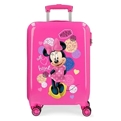 Afbeelding van Minnie Mouse trolley ABS kinderkoffer 55cm roze