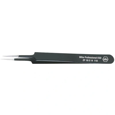 Afbeelding van Wiha 32334 Precisiepincet Spits, naaldfijn 110 mm