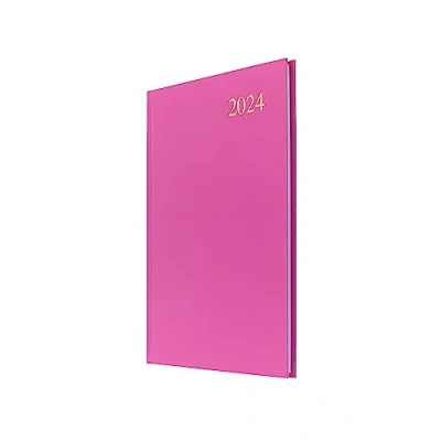 Afbeelding van Collins Debden Essential, weekkalender 2024, A5, wekelijkse en maandelijkse overzicht, roze