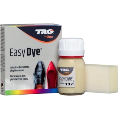 Afbeelding van TRG The One Kleuring voor leren schoenen en accessoires van leer, canvas kunstleer met sponsapplicator Easy Dye, 25 ml, Crème 137