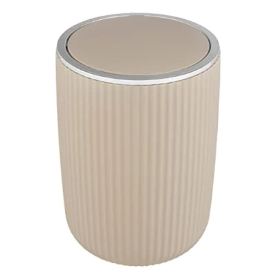 Afbeelding van Wenko Agropoli afvalemmer met deksel beige large