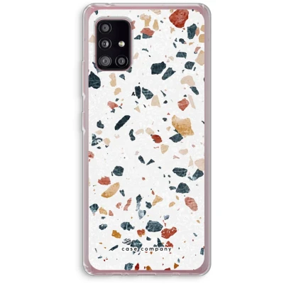 Afbeelding van Case Company® hoesje geschikt voor Samsung Galaxy A51 5G Terrazzo N4 Soft Cover Telefoonhoesje Bescherming aan alle Kanten en Schermrand