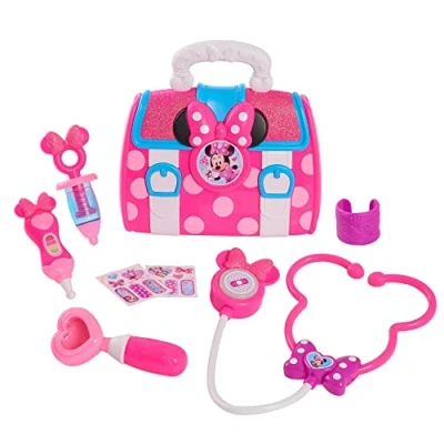 Afbeelding van GIOCHI Preziosi DISNEY MINNIE, dokterskoffer, 8 accessoires, met geluids en lichtfuncties, speelgoed voor kinderen vanaf 3 jaar, PREZIOSI, MCN09