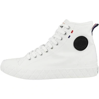 Afbeelding van Palladium MID Unisex Sneakers hoog, Maat: 46, Star white Katoen