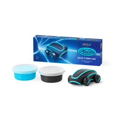 Afbeelding van Hey clay boetseerklei motors cyber car blue