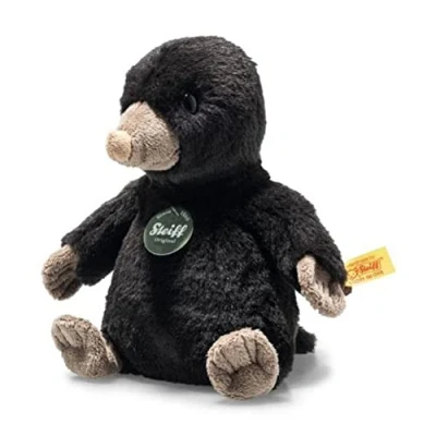 Afbeelding van Steiff Diggy 067396 Mole 18 cm knuffeldier donkerbruin