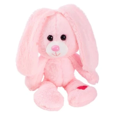 Afbeelding van Fancy Pluche konijn, roze, 30 cm, speelgoed konijn voor kinderen en volwassenen, knuffeldier baby&#039;s 0+ cadeau geboorte, meisjes jongens, Valentijnsdag Pasen, pluchen haas