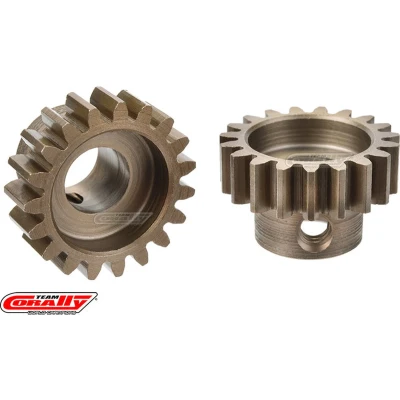 Afbeelding van Team Corally M1.0 Pinion Short Wide Teeth Hardened Steel 19 Shaft Dia. 8mm