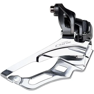 Afbeelding van Voorderailleur Shimano Claris FD R2030 2x8 speed down swing ø28,6 ø34,9mm klem 63 66 46 52T grijs